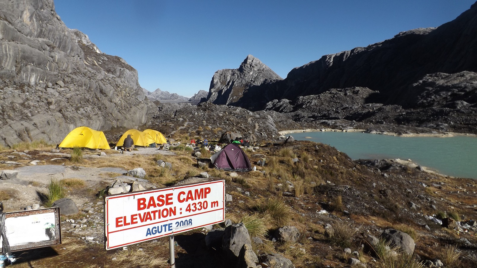 Base camp carstensz pyramid