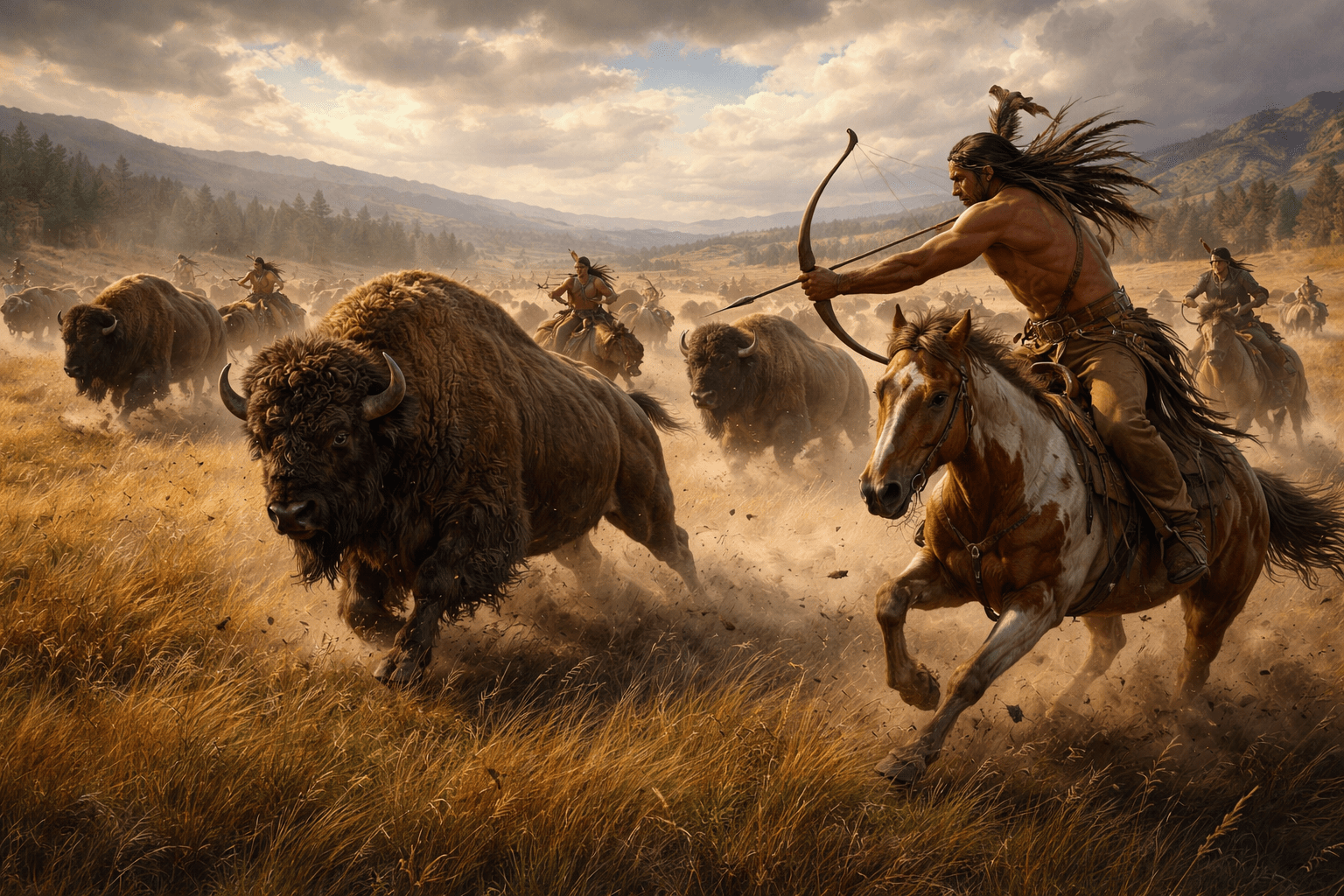 Bison hunter